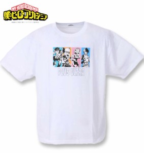 大きいサイズ 僕のヒーローアカデミア プリント半袖Tシャツ ホワイト 3L 4L 5L 6L 8L/1278-2285-1-29