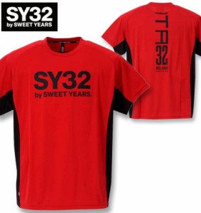 大きいサイズ SY32 by SWEET YEARS アスレチックプラクティス半袖Tシャツ レッド 3L 4L 5L 6L/1278-3502-1-130