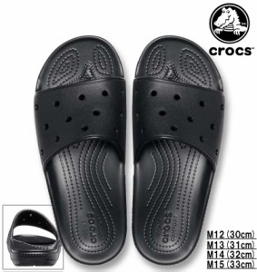 大きいサイズ crocs クロックス サンダル(CLASSIC CROCS SLIDE) ブラック M12/30cm M13/31cm M14/32cm M15/33cm 1240-3231-2-32