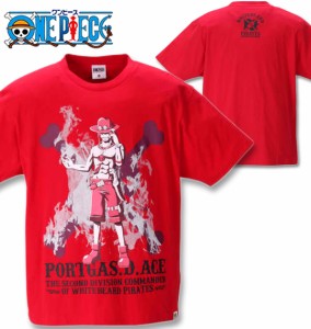 大きいサイズ ONE PIECE 半袖Tシャツ レッド 3L 4L 5L 6L 8L/1278-1253-1-35