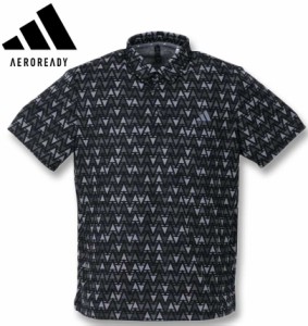 大きいサイズ adidas golf アディダスゴルフ マルチカラープリント半袖B.Dシャツ ブラック 3XL/1278-3213-2-138