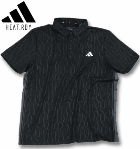 大きいサイズ adidas golf アディダスゴルフ HEAT.RDY デボスグラフィック 半袖シャツ ブラック 3XL/1278-4202-2-138