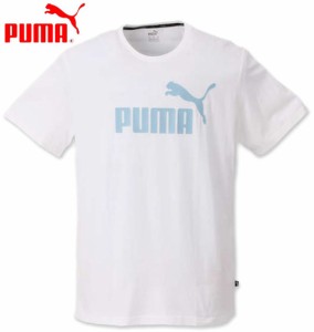 大きいサイズ PUMA エッセンシャルロゴ半袖Tシャツ プーマホワイト 2XL 3XL 4XL 5XL 6XL/1278-0260-1-39