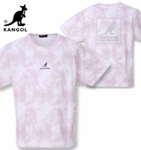 大きいサイズ KANGOL タイダイ柄プリント半袖Tシャツ ピンク 3L 4L 5L 6L 8L/1278-2517-1-39