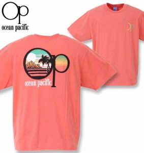 大きいサイズ OCEAN PACIFIC 天竺半袖Tシャツ ピンク 3L 4L 5L 6L 8L/1278-3296-4-39