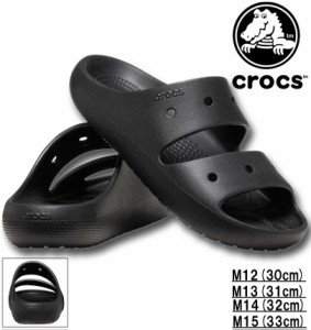 大きいサイズ crocs クロックス サンダル (CLASSIC SANDAL2.0) ブラック M12/30cm M13/31cm M14/32cm M15/33cm 1240-4274-2-45