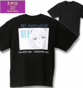 大きいサイズ F.P.O EVANGELION(エヴァンゲリオン) ポケット付半袖Tシャツ ブラック(REI) 3L 4L 5L 6L 8L/1278-2547-1-45