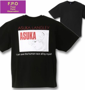 大きいサイズ F.P.O EVANGELION(エヴァンゲリオン) ポケット付半袖Tシャツ ブラック(ASUKA) 3L 4L 5L 6L 8L/1278-2547-2-45