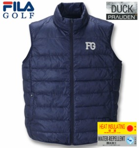 大きいサイズ FILA GOLF ライトダウンベスト ネイビー 3L 4L 5L 6L/1273-2355-1-148