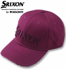 大きいサイズ SRIXON サンドデザインキャップ パープル 4L/60〜64cm 1270-2300-2-49