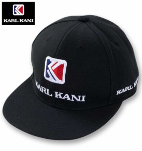 大きいサイズ KARL KANI ロゴ刺繍 スナップバック キャップ ブラック 4L/61〜64cm 1270-4260-1-49