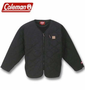大きいサイズ Coleman フルダルナイロンリップ キルトジャケット ブラック 3L 4L 5L 6L 8L/1273-3390-2-149