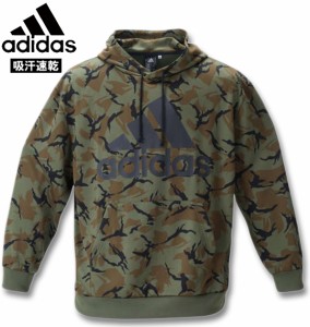 大きいサイズ adidas(アディダス) カモフラ柄スウェットプルパーカー フォーカスオリーブ 3XO〜7XO/1276-1370-1-149