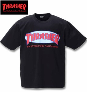 大きいサイズ THRASHER 半袖Tシャツ ブラック 3L 4L 5L 6L 8L/1278-0290-2-49
