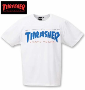 大きいサイズ THRASHER 半袖Tシャツ ホワイト 3L 4L 5L 6L 8L/1278-1502-1-49