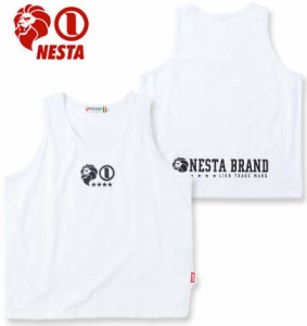 大きいサイズ NESTA BRAND 天竺 タンクトップ ホワイト 3L 4L 5L 6L 8L/1278-4503-1-49