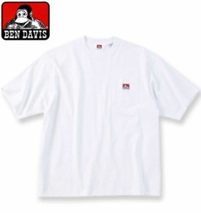 大きいサイズ BEN DAVIS BEN'S ポケット付 半袖 Tシャツ ホワイト 3L 4L 5L 6L/1278-4570-1-49