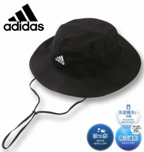 大きいサイズ adidas アディダス 綿ツイル アドベンチャーハット ブラック 4L/64cm 1270-4232-2-53