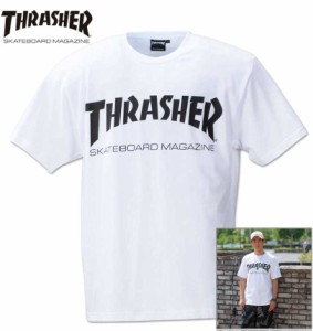 大きいサイズ THRASHER 半袖Tシャツ ホワイト 3L 4L 5L 6L 8L/1278-3585-1-54