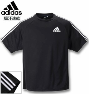 大きいサイズ adidas(アディダス) 半袖Tシャツ ブラック 3XO〜8XO/1278-2283-1-55