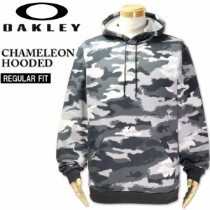 大きいサイズ OAKLEY(オークリー) プルオーバーパーカー CHAMELEON グレーカモ XL XXL/LW-FOA401055