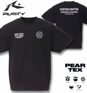 大きいサイズ RUSTY PEARTEX半袖Tシャツ ブラック 3L 4L 5L 6L 8L/1278-3512-2-59