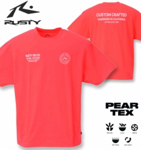 大きいサイズ RUSTY PEARTEX半袖Tシャツ ピンク 3L 4L 5L 6L 8L/1278-3512-3-59