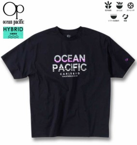 大きいサイズ OCEAN PACIFIC PEARTEX UV 半袖 Tシャツ ラッシュガード ブラック 3L 4L 5L 6L/1278-4281-2-59