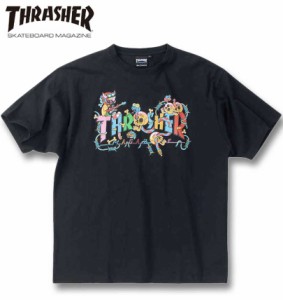 大きいサイズ THRASHER devil's Music 半袖 Tシャツ ブラック 3L 4L 5L 6L 8L/1278-4564-2-59