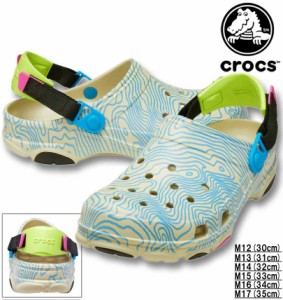 大きいサイズ crocs クロックス サンダル(CLASSIC ALL TERRAIN TOPOGRAPHIC CLOG) ボーン×マルチ M12/30cm〜M17/35cm 1240-3236-1-60