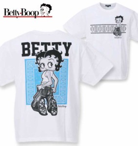 大きいサイズ BETTY BOOP 天竺プリント半袖Tシャツ オフホワイト 3L 4L 5L 6L 8L/1278-3540-1-63