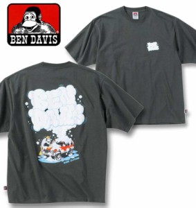 大きいサイズ BEN DAVIS カーウォッシュ 半袖 Tシャツ チャコール 3L 4L 5L 6L/1278-4572-2-63