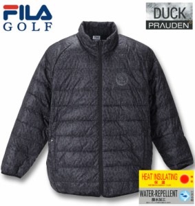 大きいサイズ FILA GOLF ライトダウンブルゾン ブラック 3L 4L 5L 6L/1273-2356-2-168