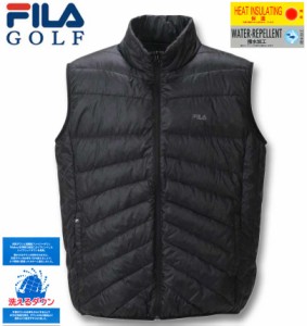 大きいサイズ FILA GOLF ハイブリット ダウンベスト ブラック 3L 4L 5L 6L/1273-3300-2-168