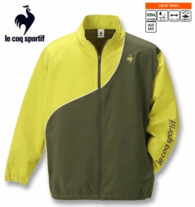 大きいサイズ LE COQ SPORTIF ヒートナビ クロススタンドジャケット ライム 3L 4L 5L 6L/1276-3300-3-168