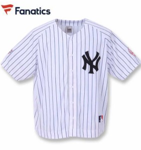 大きいサイズ Fanatics ニューヨーク・ヤンキースベースボールシャツ ホワイト 3L 4L 5L 6L/1278-3555-1-168