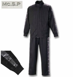 大きいサイズ Mc.S.P スラッシュプリントライン ジャージ 上下セット ブラック×グレー 3L 4L 5L 6L 8L/1256-3300-2-69