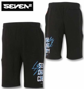 大きいサイズ SEVEN2 裏毛スウェットハーフパンツ ブラック 3L 4L 5L 6L 8L/1264-3210-2-69