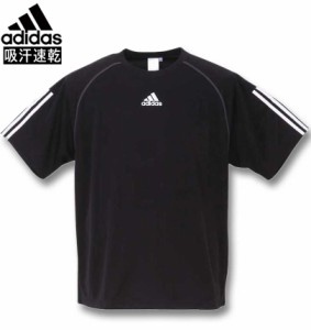 大きいサイズ adidas アディダス 半袖Tシャツ ブラック 3XO〜8XO/1278-3292-2-69