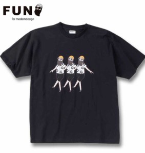 大きいサイズ FUN for modemdesign オジサンアロハ柄 半袖 Tシャツ ブラック 3L 4L 5L 6L 8L/1278-4215-2-69