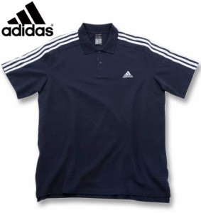 大きいサイズ adidas アディダス M ESS 3S 半袖 ポロシャツ レジェンドインク 4XLT 6XLT/1278-4231-3-69