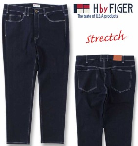 大きいサイズ H by FIGER ストレッチデニムパンツ ネイビー 100cm〜160cm/1264-3100-1-79