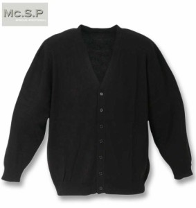 大きいサイズ Mc.S.P ニットカーディガン ブラック 3L 4L 5L 6L 8L/1278-3340-2-79