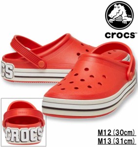 大きいサイズ crocs クロックス サンダル (OFF COURT LOGO CLOG) トマト M12/30cm M13/31cm 1240-4271-3-80