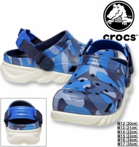 大きいサイズ crocs クロックス サンダル (DUET MAX CAMO REDUX CLOG) ネイビー×スタッコ M12/30cm M13/31cm M14/32cm M15/33cm M16/34c