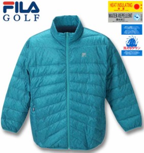 大きいサイズ FILA GOLF ハイブリットダウンブルゾン ターコイズ 3L 4L 5L 6L/1273-3301-1-188