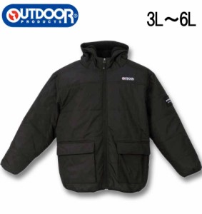 大きいサイズ OUTDOOR PRODUCTS 240Tフルダルタフタ 中綿キルトジャケット ブラック 3L 4L 5L 6L/1253-3323-2-89