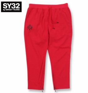 大きいサイズ SY32 by SWEET YEARS スウェットパンツ レッド 3L 4L 5L 6L/1274-2345-3-190