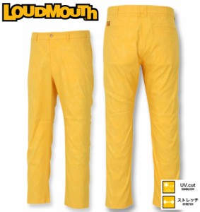 大きいサイズ LOUDMOUTH エンボスストレッチツイルロングパンツ イエロー 100cm〜130cm/1274-3220-1-198