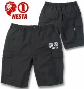 大きいサイズ NESTA BRAND カーゴ ハーフパンツ ブラック 3L 4L 5L 6L 8L/1274-4215-2-98